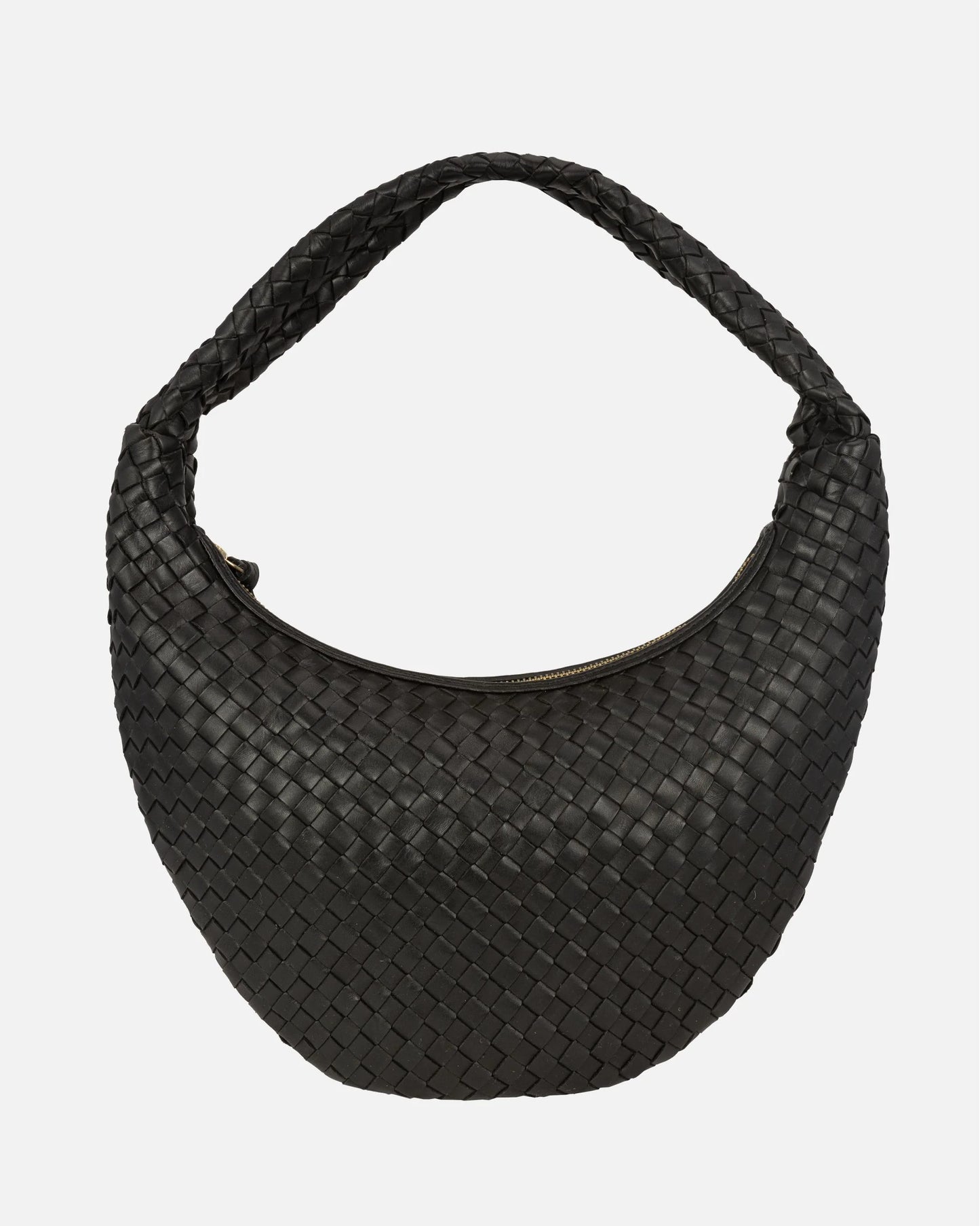 Silva | Woven Leather Hobo Bag