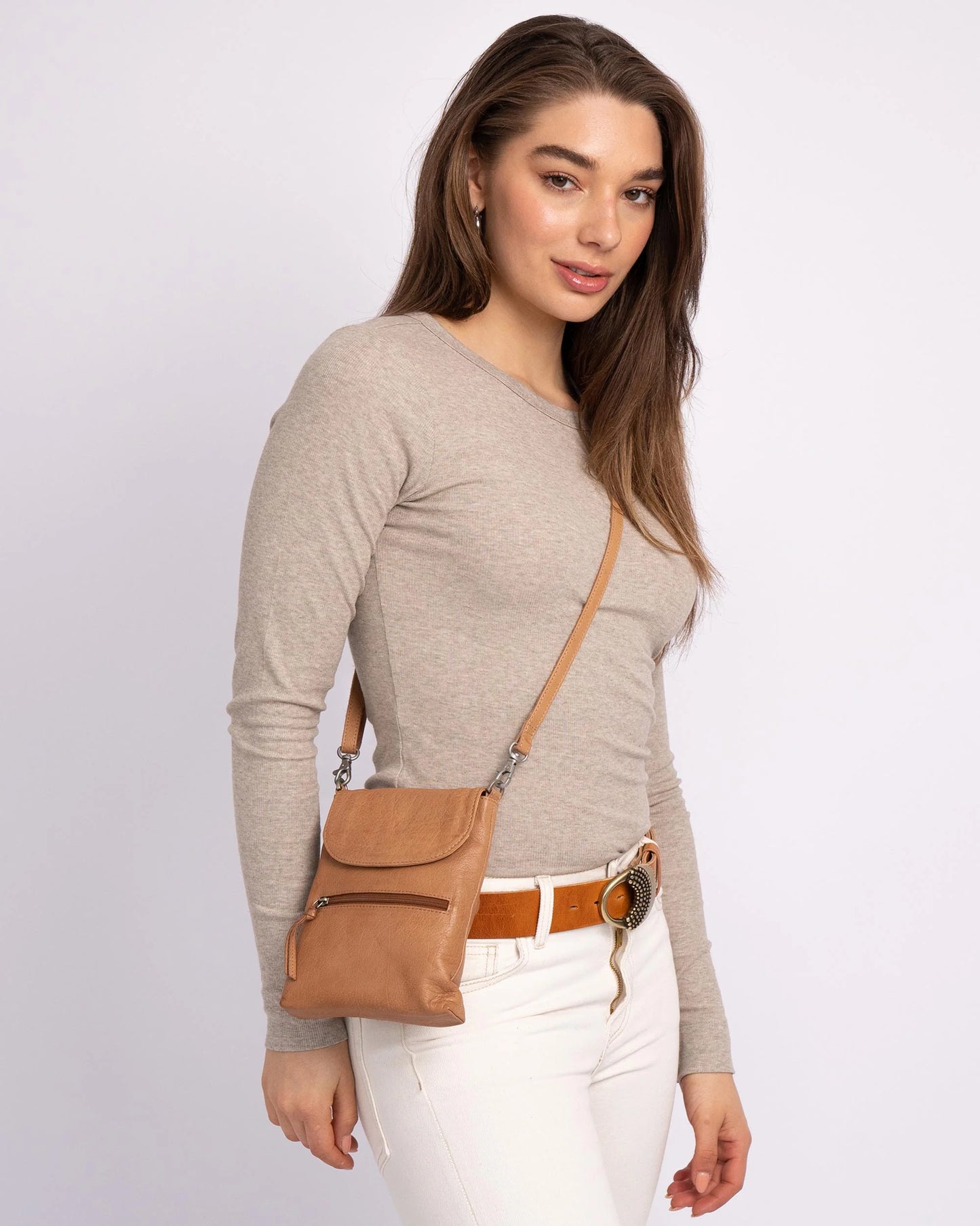 Roza | Leather Envelope Crossbody Bag