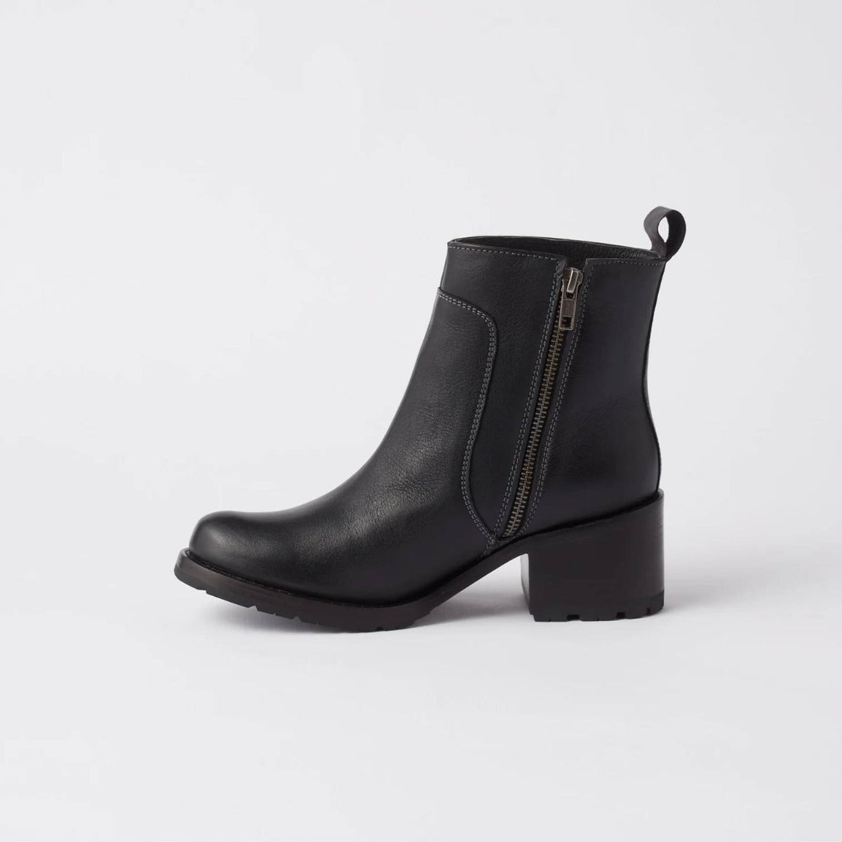 Ester Zip Up Bootie - Black - Women