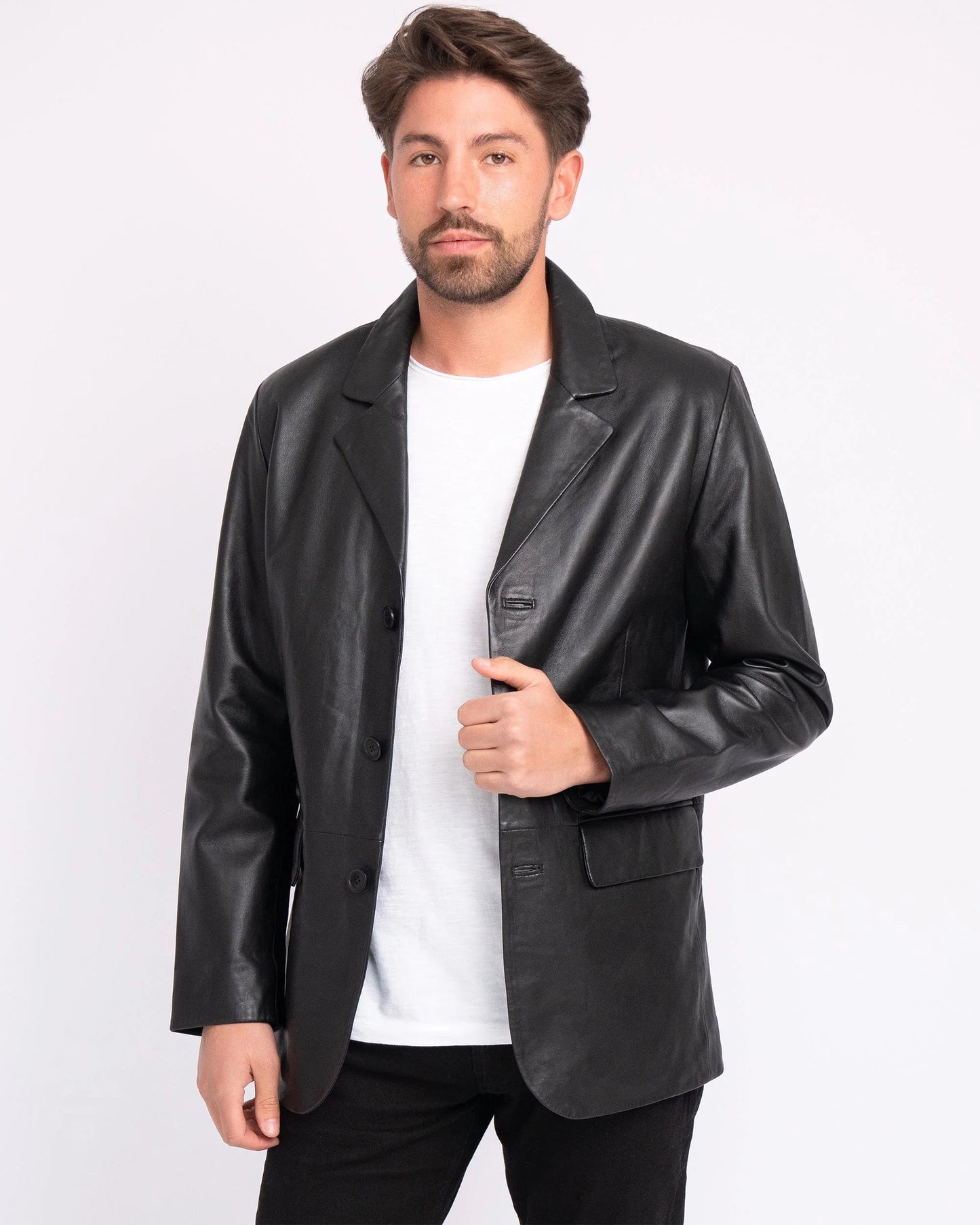 Crane | Men's Leather Blazer