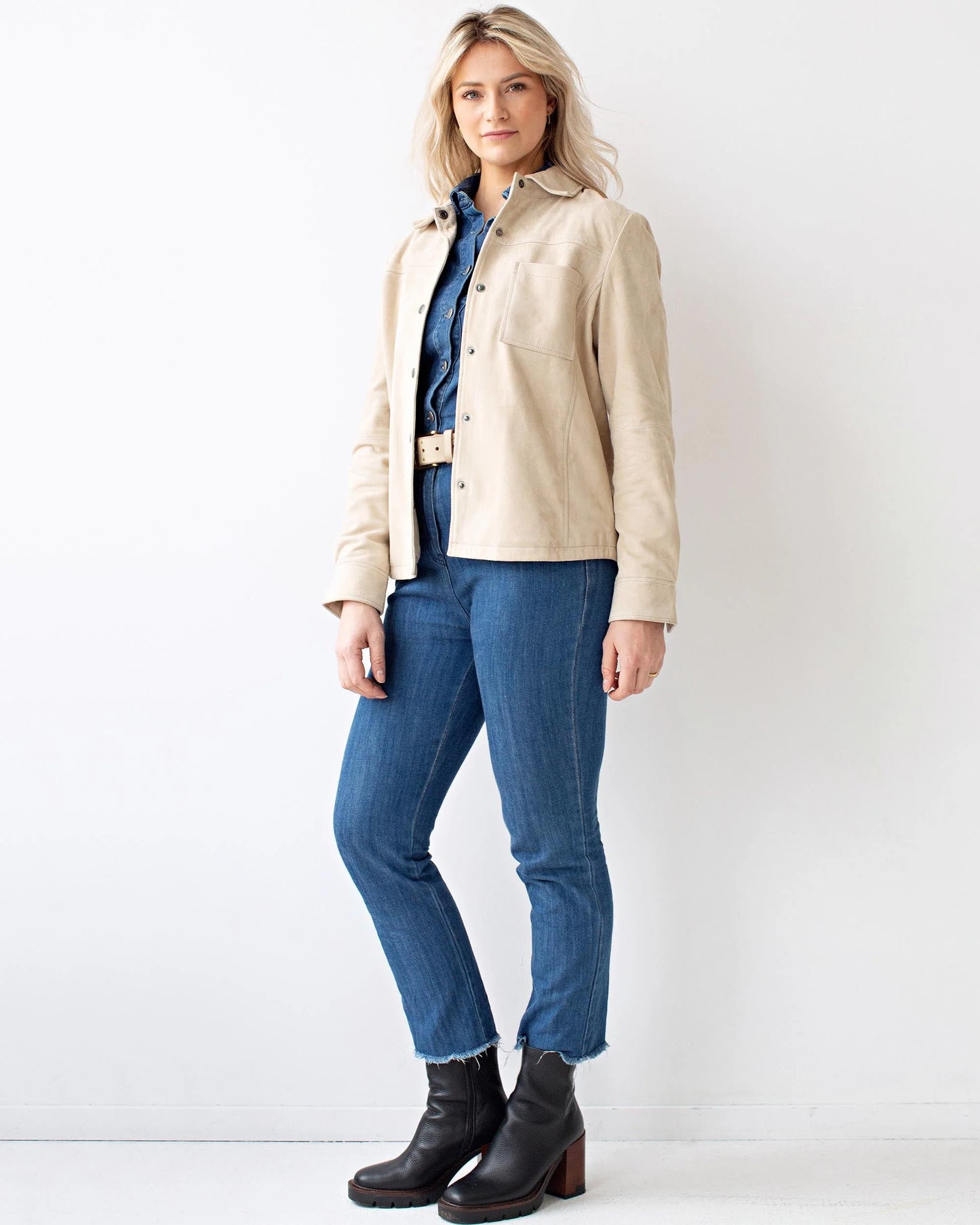 Dakota | Suede Leather Shirt Jacket