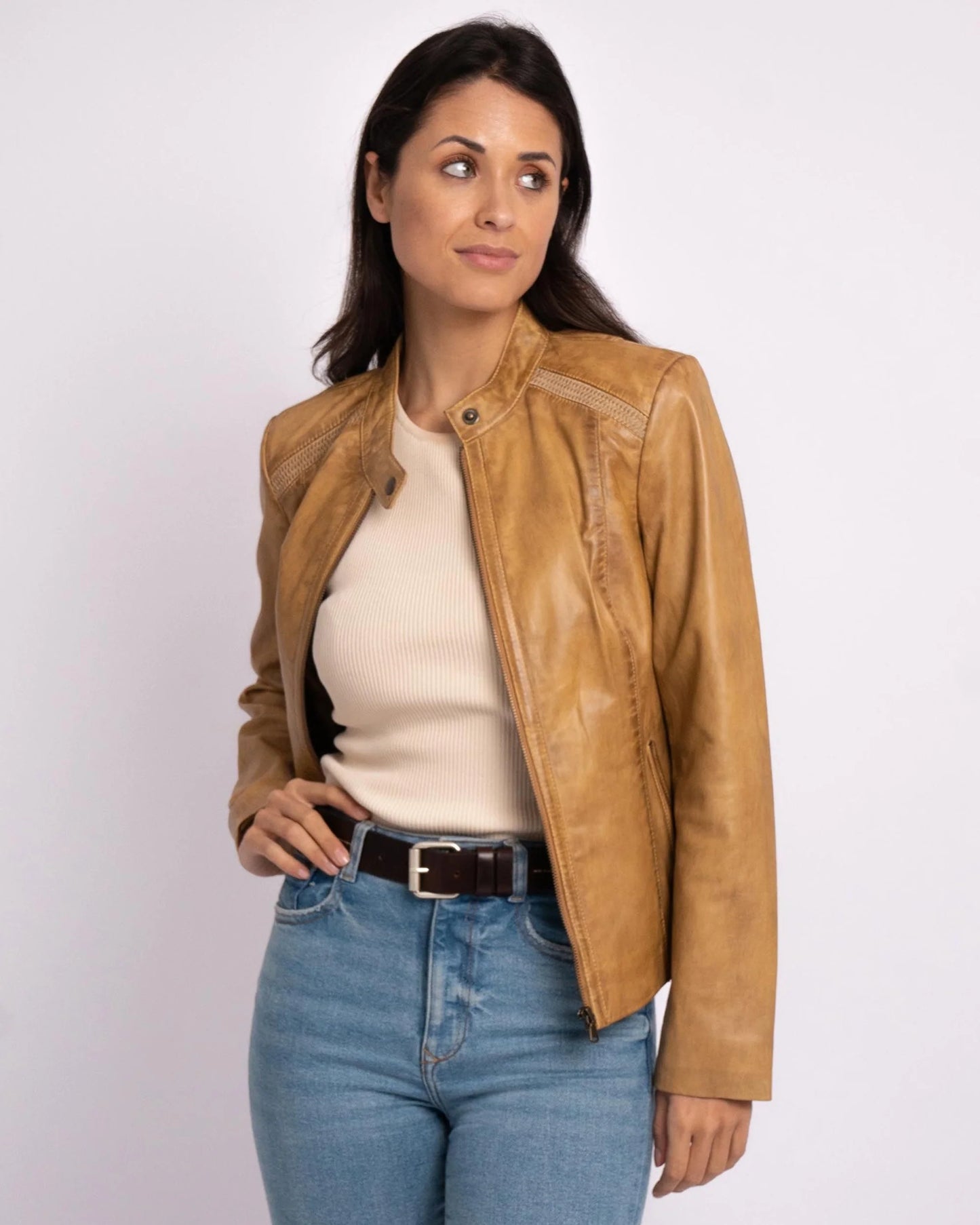 Carmen | Classic Leather Jacket