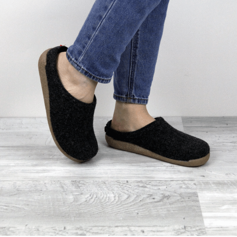 Sanita Lodge Slide by Sanita - CHARCOAL BLACK