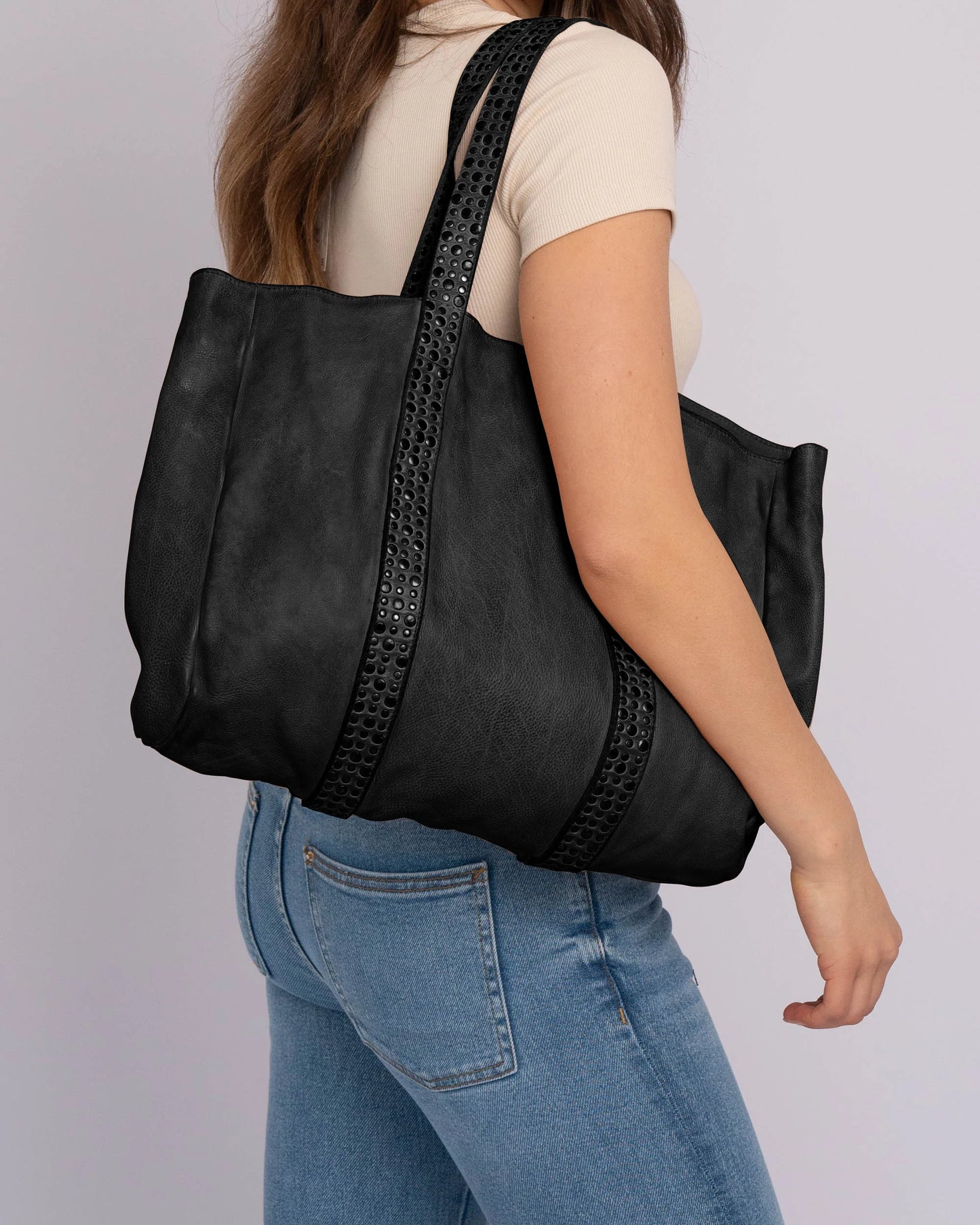 Piet | Studded Leather Tote Bag