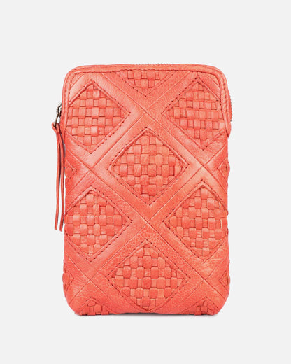 Milder | Chess Patterned Leather Phone Bag