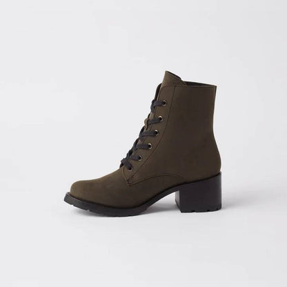 Ester Lace Up Bootie -  Forest Night - Women