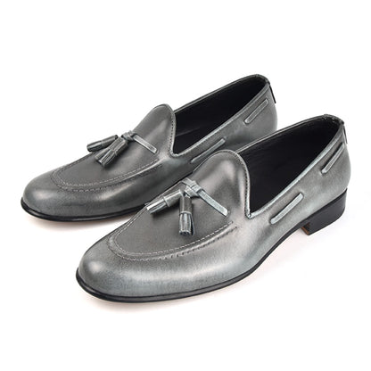 Tassel Loafer by Caballero - BURNISHED GREY