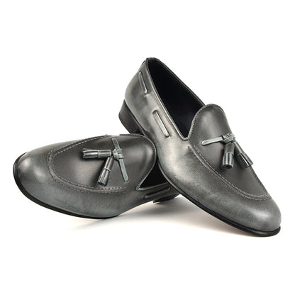 Tassel Loafer by Caballero - BURNISHED GREY